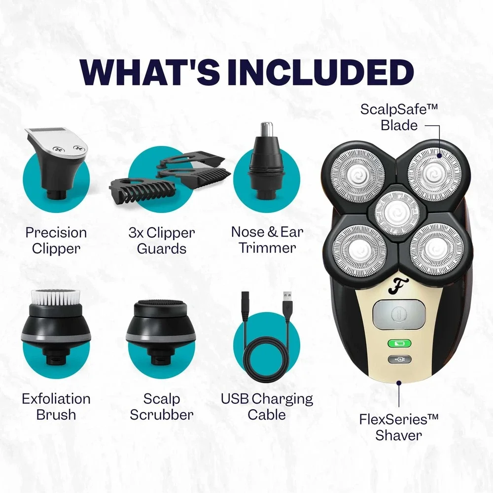 Freebird Flex Series Shaving Kit Electric Rotary Head Shaver FS1-1-US-EA-1 New